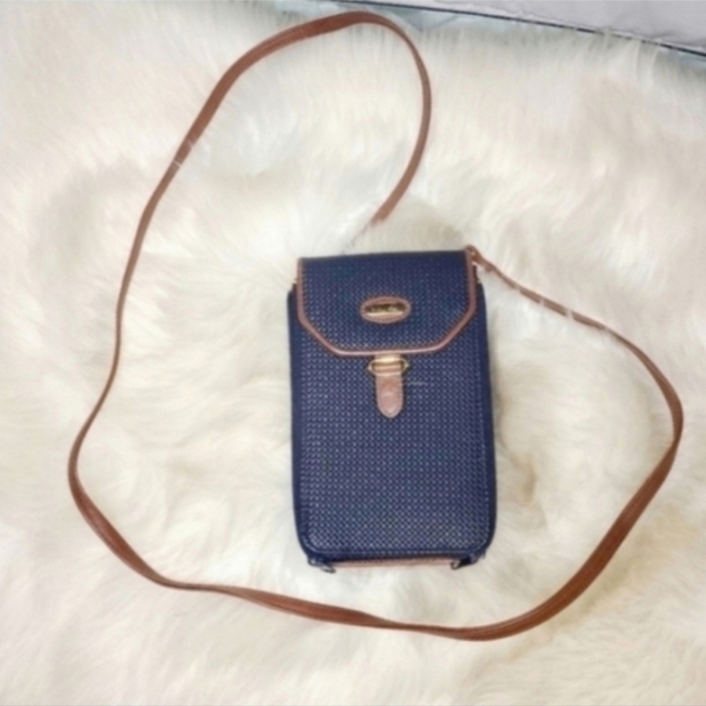 Kathie Lee Blue Crossbody Wallet Purse